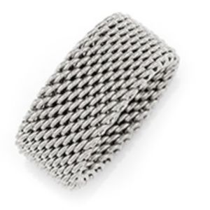 Sterling Silver Mesh Ring